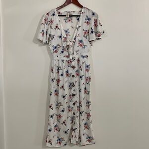 Mimi Chica S Floral Print Buttoned Front Dress
